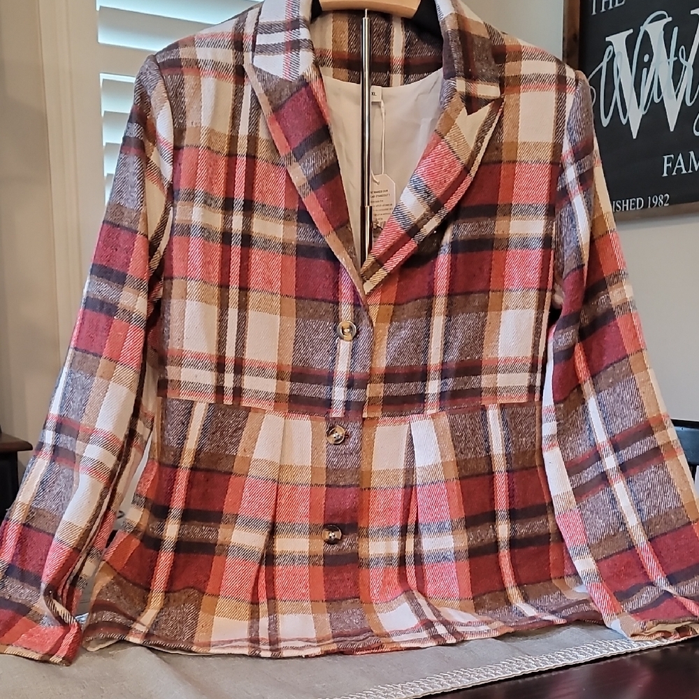 Derandy Womens Flannel Jacket NWT